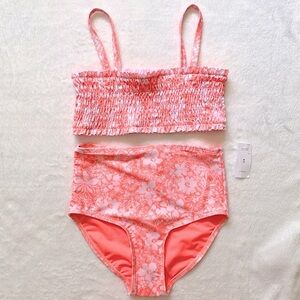Floral Smocked Bikini